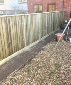 Fencing services, Close board fencing in back garden, Trees & Fencing SW,